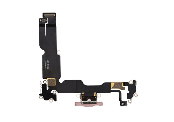 Charging Port for iPhone 15 Plus (Purple)-Pink Charging Port for iPhone 15 Plus (Purple)-Pink